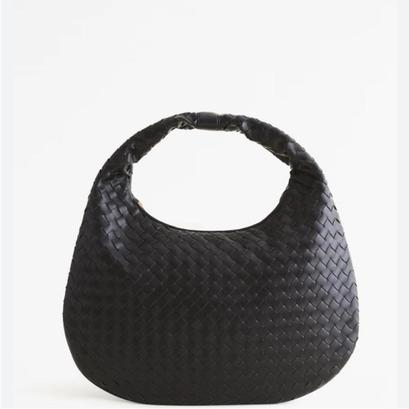 Abercrombie & Fitch Handbags - Abercrombie & Fitch Black Woven Hobo Bag